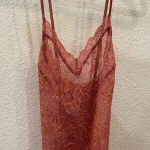 Like New Victoria's Secret Strappy Stretch Lace Pink Chemise M